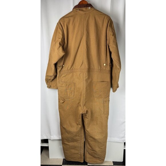 Vintage Carhartt Coveralls Mens 48R Duck Quilted Workwear Union Made USA 90s - Picture 3 of 14
